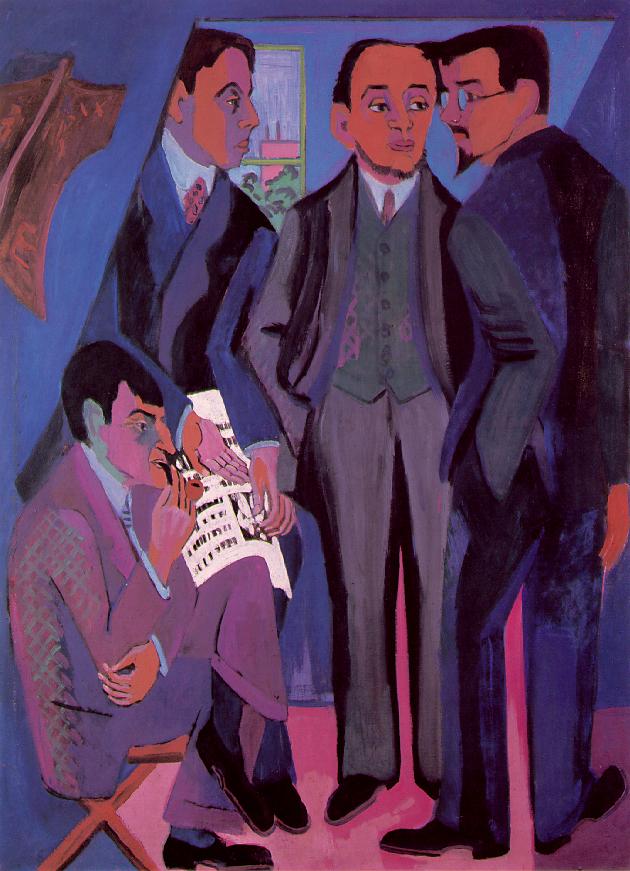 a Group of Artists (1927) - Otto Mueller Tablo