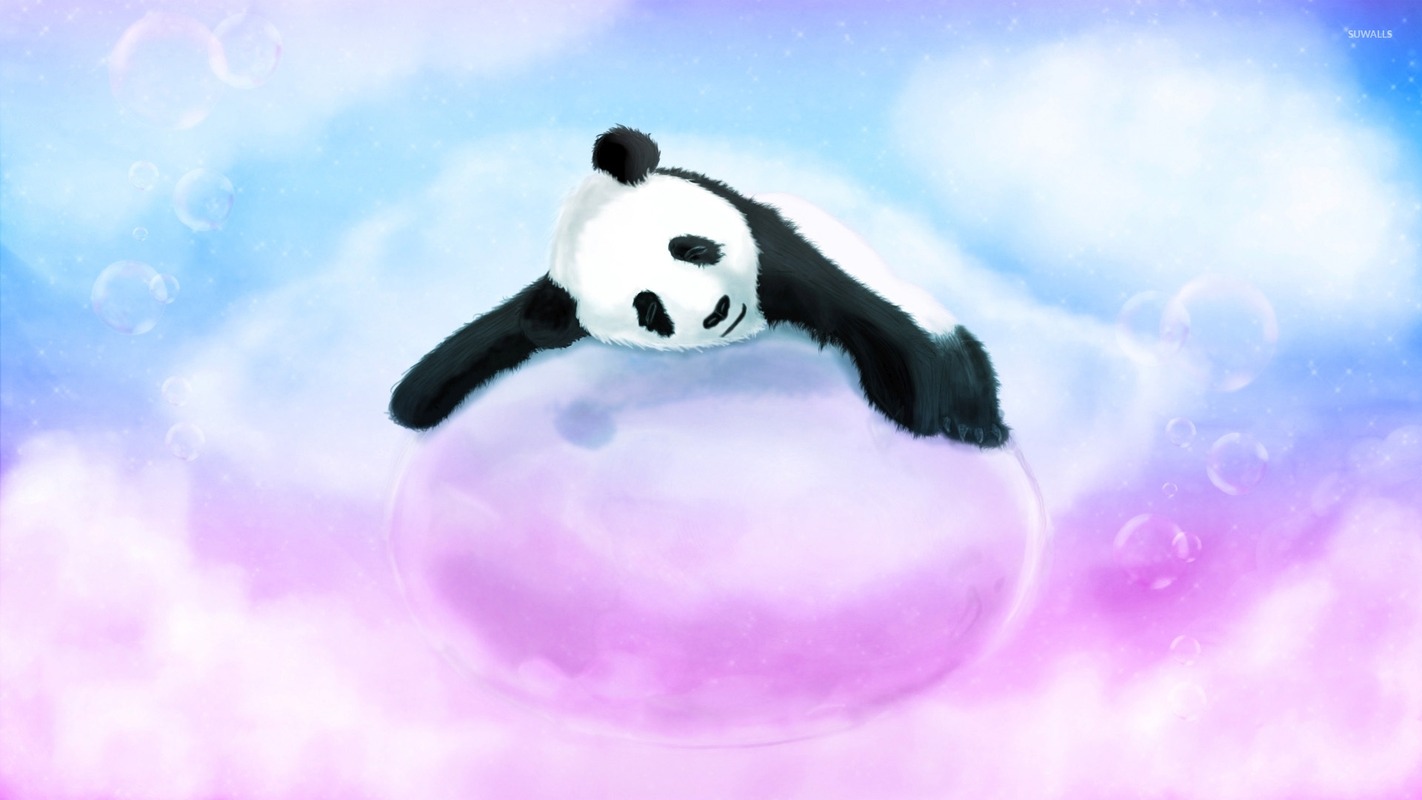 Bulutta Uyuyan Panda Tablo
