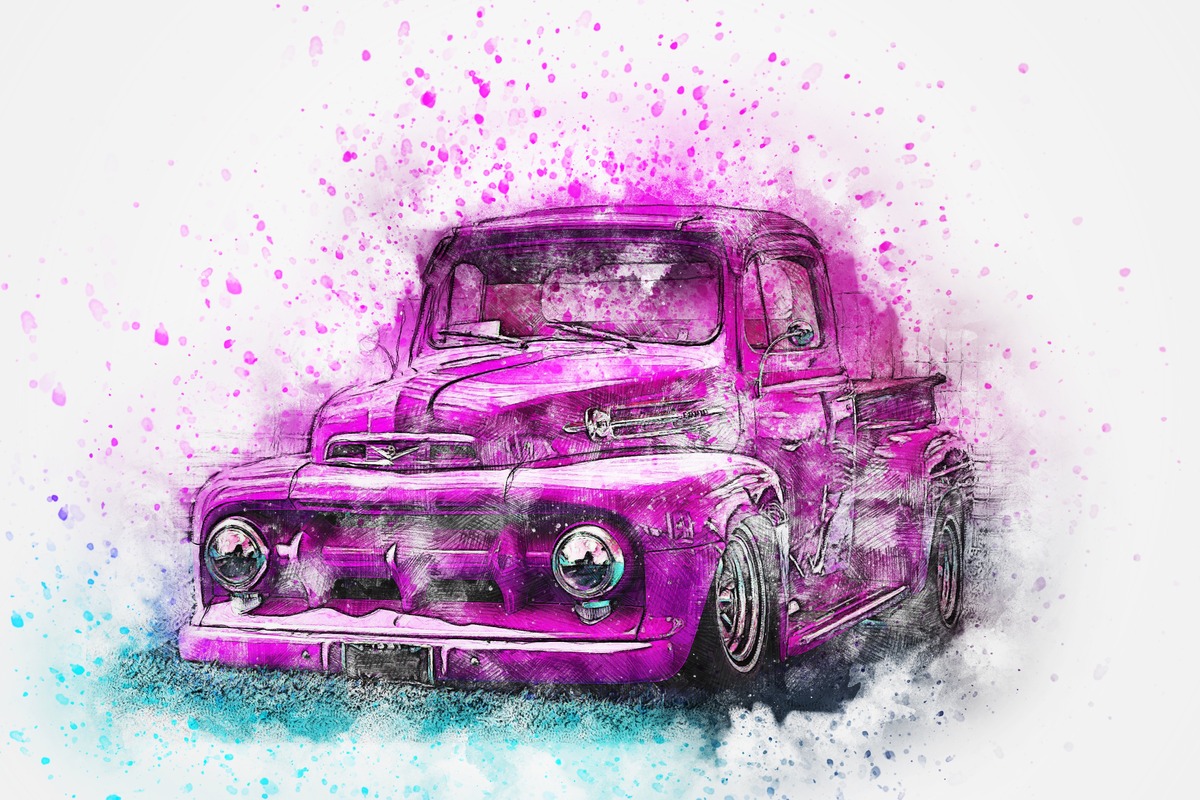 Mor Klasik Pikap Tablo