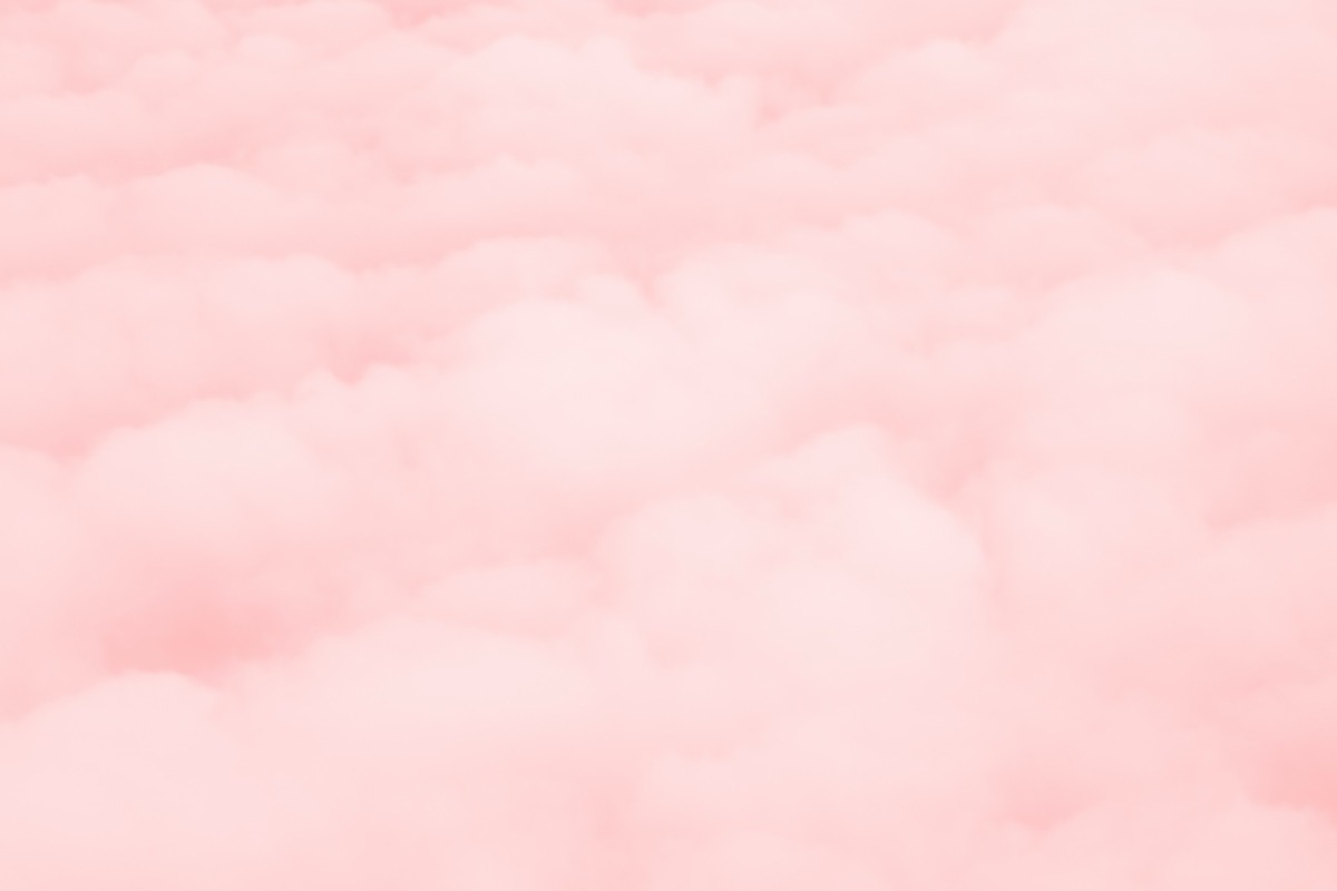 Pembe Bulut Dokusu Pastel Tablo