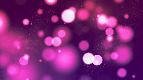 Pembe Mor Bokeh Işıkları Tablo