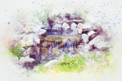 Taşlı Dere ve Yabani Otlar Tablo