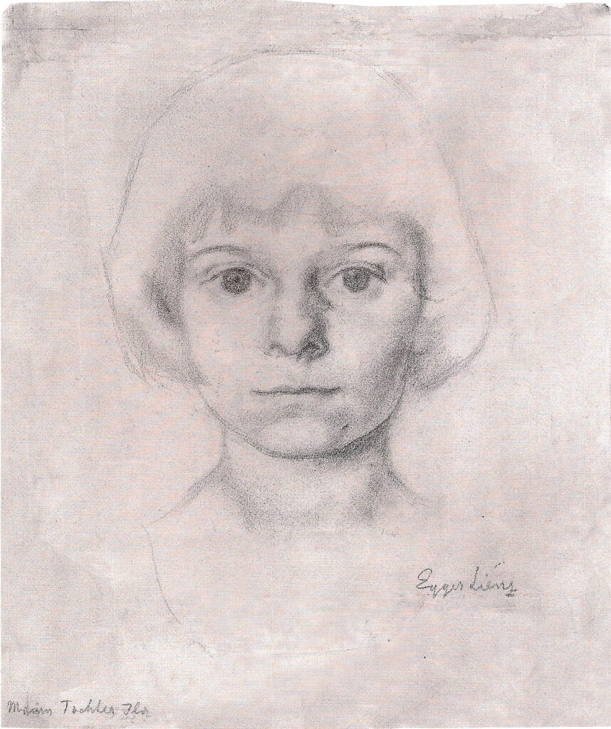 the Artists Daughter Ila (1919) - Albin Egger-Lienz Tablo