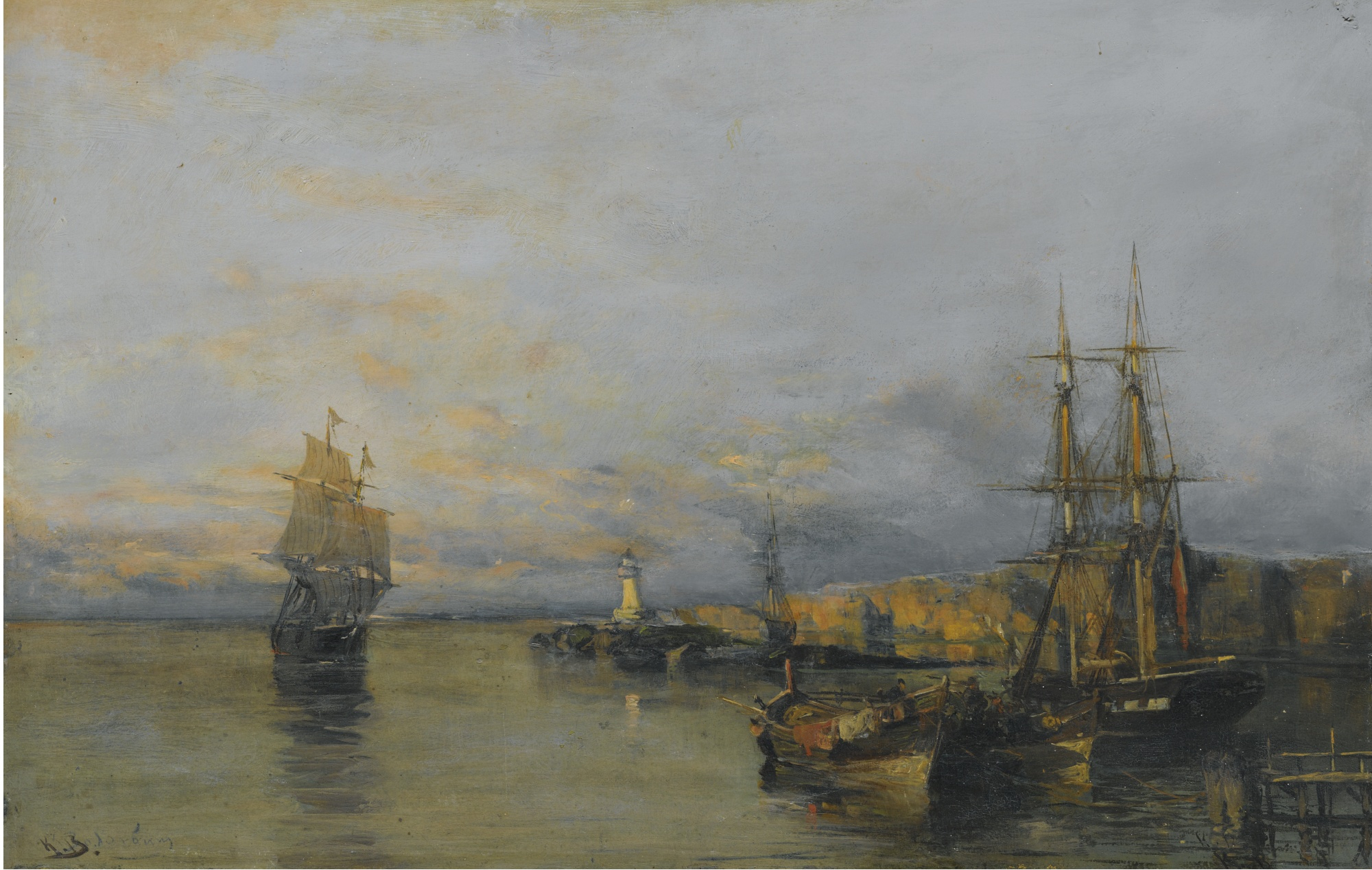 Along the coast - Konstantinos Volanakis Tablo