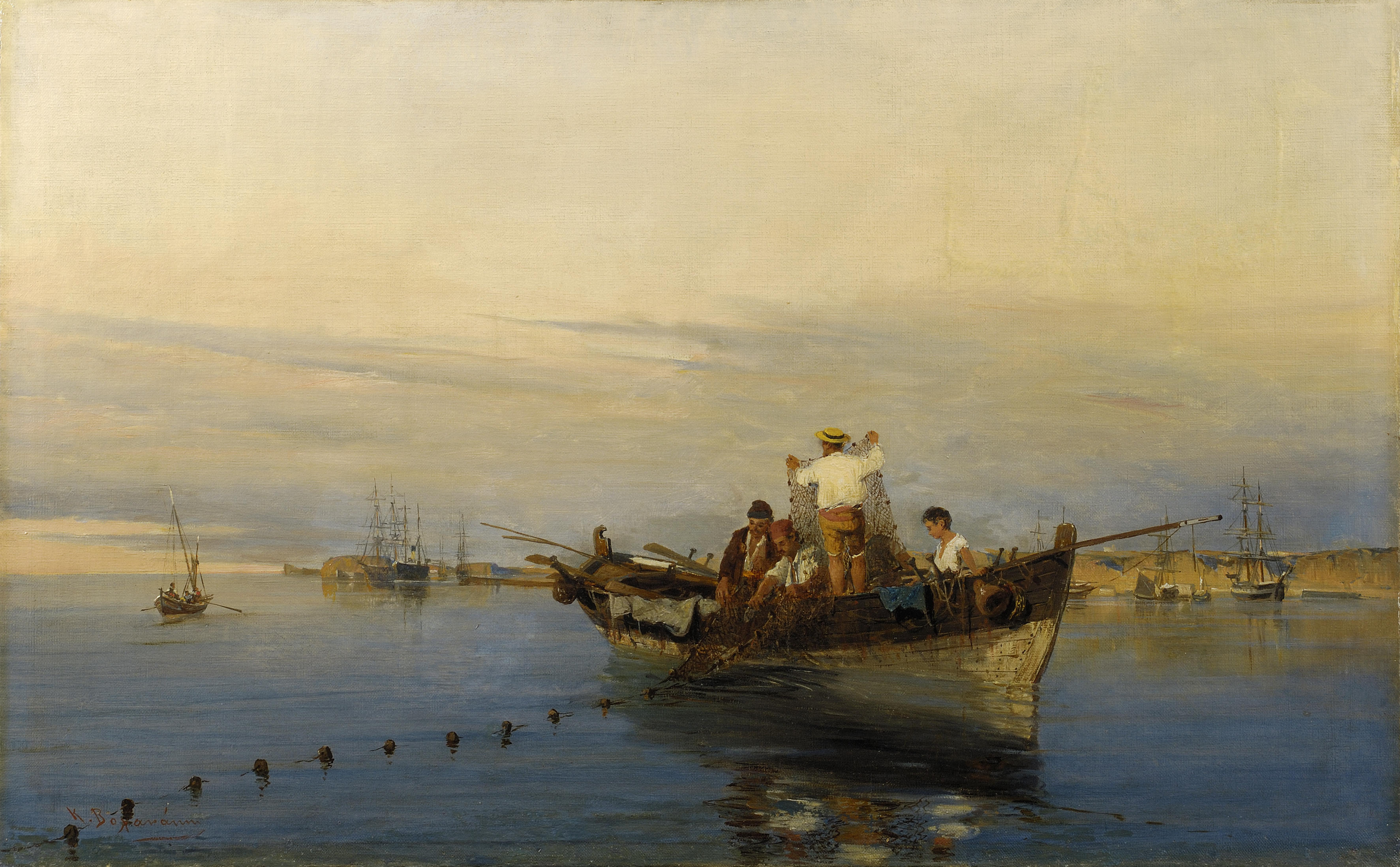 Casting the nets - Konstantinos Volanakis Tablo