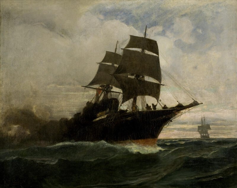 Surging through the seas - Konstantinos Volanakis Tablo