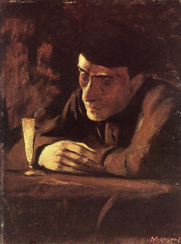 Absinth Drinker (1898) - Laszlo Mednyanszky Tablo