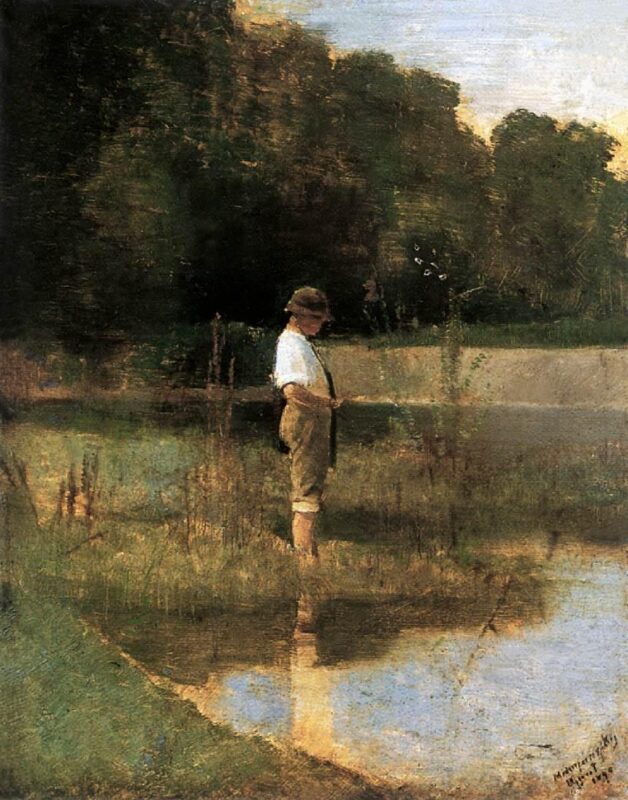 Angler (1890) - Laszlo Mednyanszky Tablo