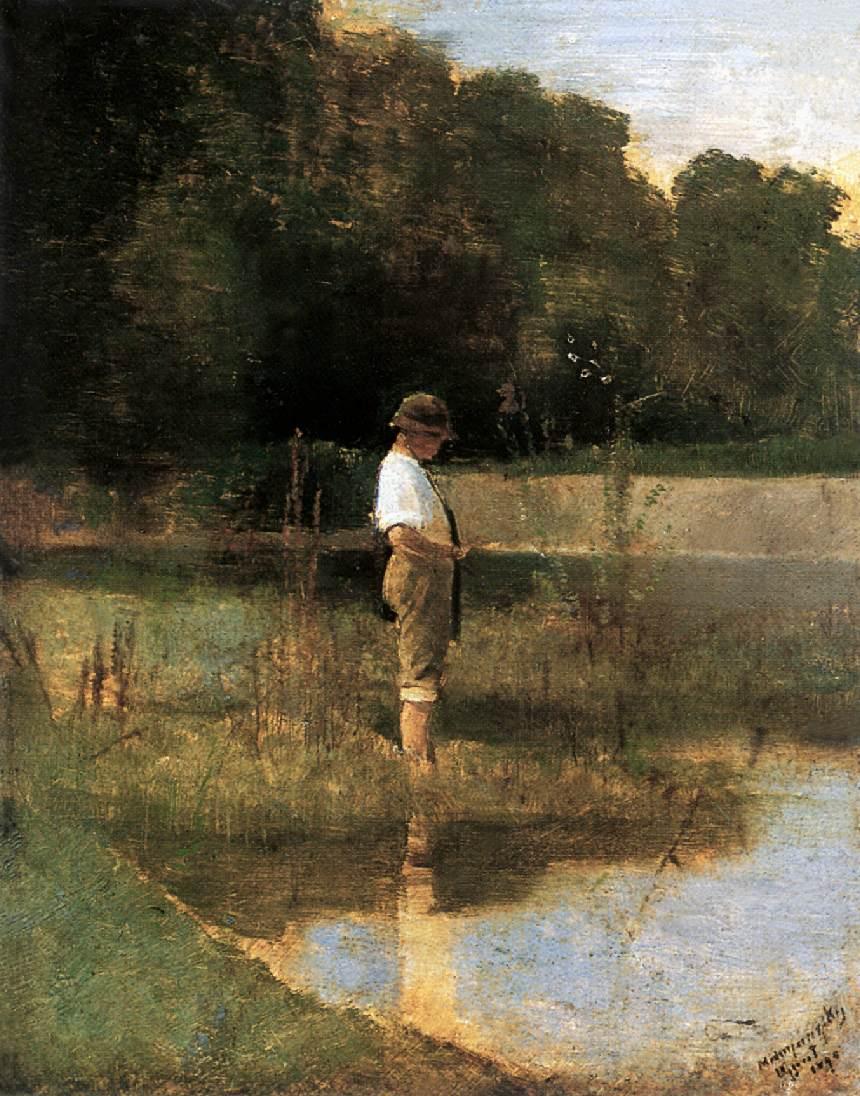 Angler (1890) - Laszlo Mednyanszky Tablo