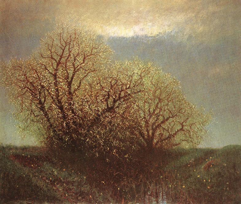 Blossoming Trees (1900) - Laszlo Mednyanszky Tablo