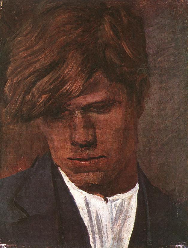 Head of a Boy (1890) - Laszlo Mednyanszky Tablo