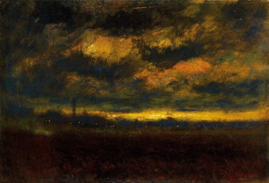 In the Outskirt of the City (1903) - Laszlo Mednyanszky Tablo