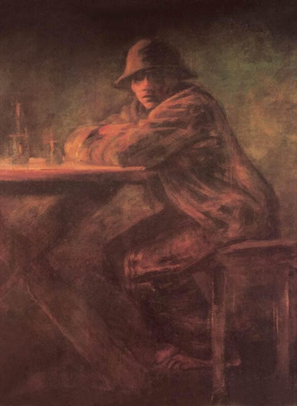 In the Tavern (1899) - Laszlo Mednyanszky Tablo