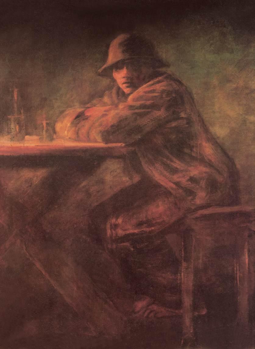 In the Tavern (1899) - Laszlo Mednyanszky Tablo