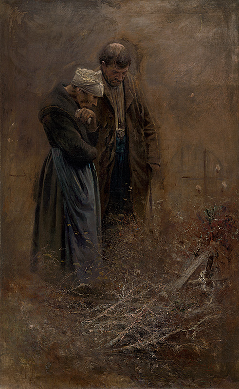 Over the Tomb (1878) - Laszlo Mednyanszky Tablo