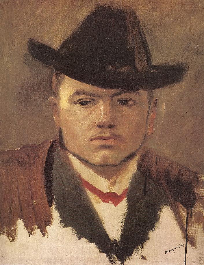 Peasant Boy with Hat (study) - Laszlo Mednyanszky Tablo