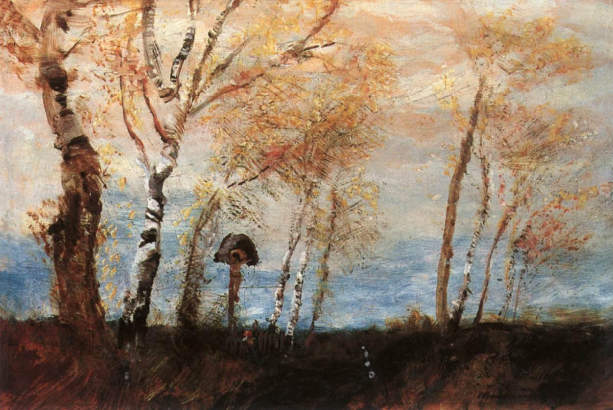 Under the Cross (1892) - Laszlo Mednyanszky Tablo