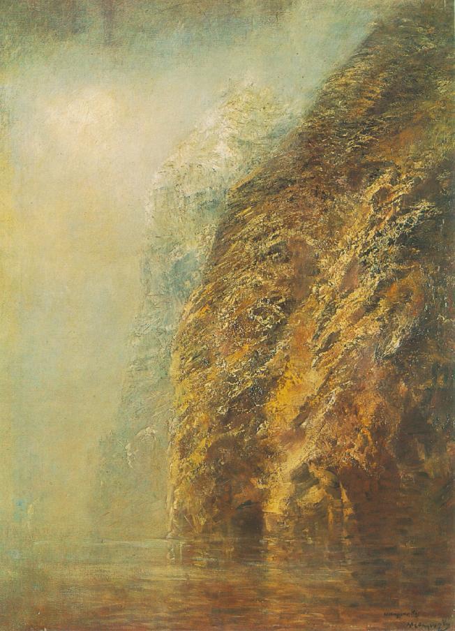 View of Dunajec (1895) - Laszlo Mednyanszky Tablo