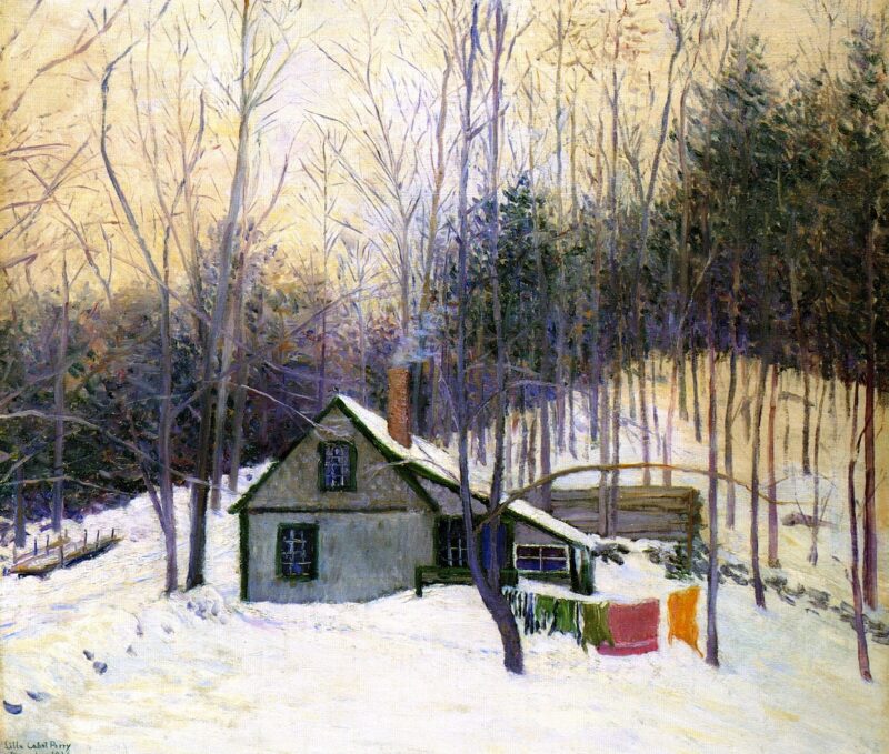 A Snowy Monday (1926) - Lilla Cabot Perry Tablo