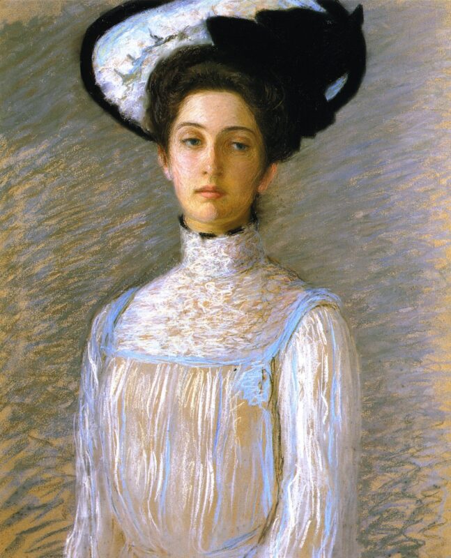 Alice in a White Hat (1904) - Lilla Cabot Perry Tablo