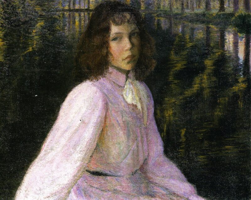 At the River's Head (1895) - Lilla Cabot Perry Tablo