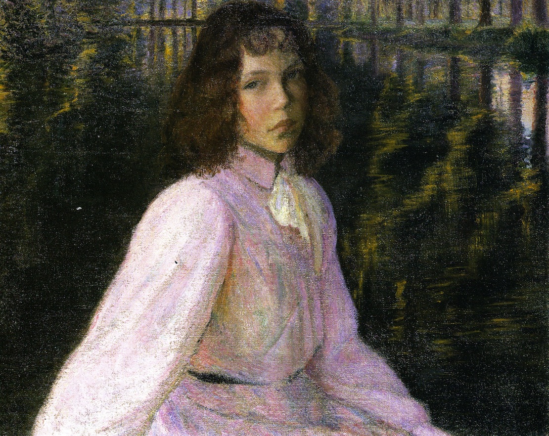 At the River's Head (1895) - Lilla Cabot Perry Tablo