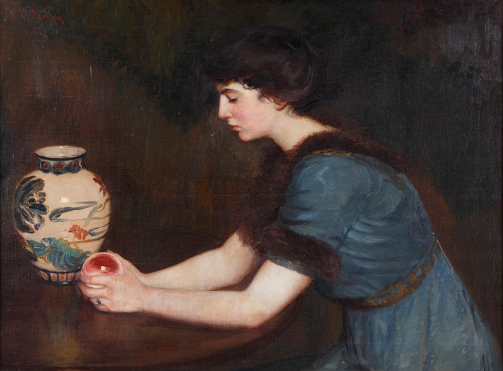 At the Window (also known as Portrait of Julia Sullivan Lynch) (1925) - Lilla Cabot Perry Tablo
