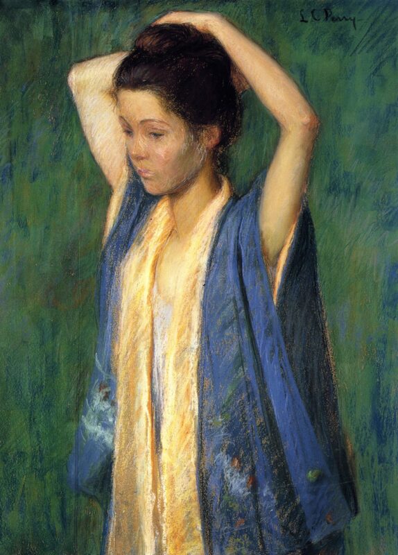 Child in Kimono (1898) - Lilla Cabot Perry Tablo