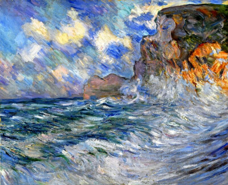 Cliffs at Etretat - Lilla Cabot Perry Tablo