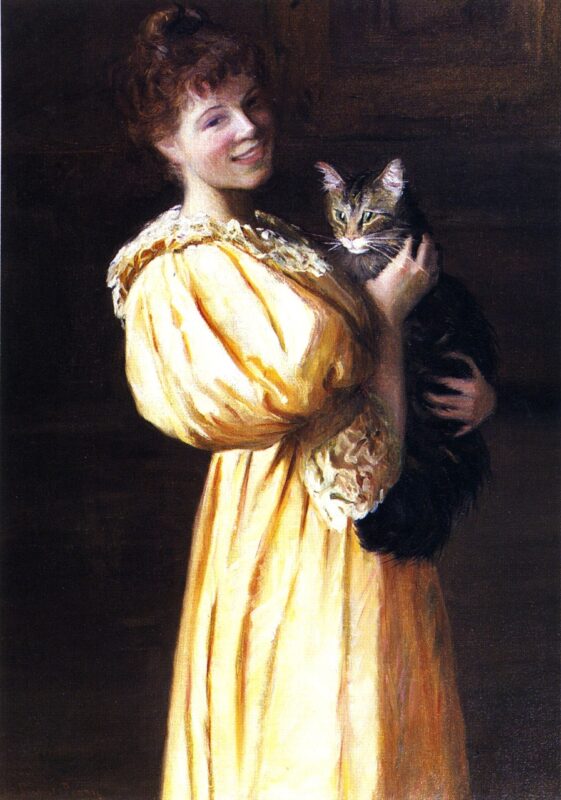 Edith with Lierre (1895) - Lilla Cabot Perry Tablo