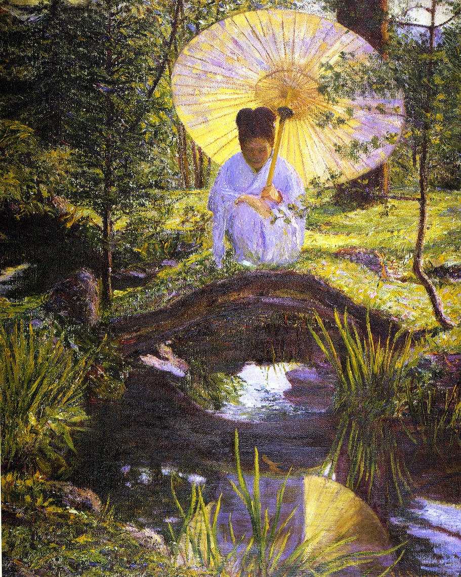 In a Japanese Garden (1901) - Lilla Cabot Perry Tablo