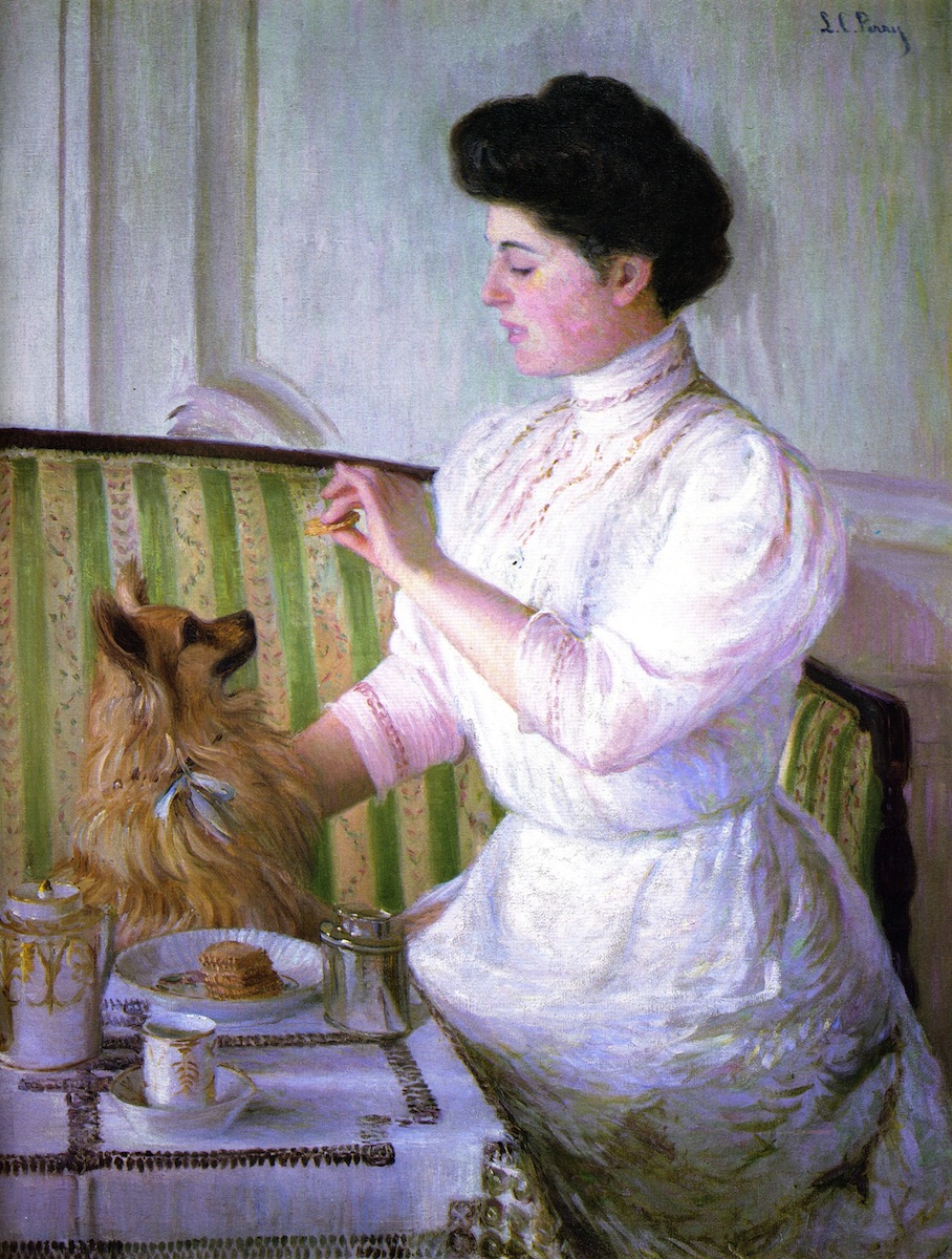 Lady at the Tea Table (1905) - Lilla Cabot Perry Tablo