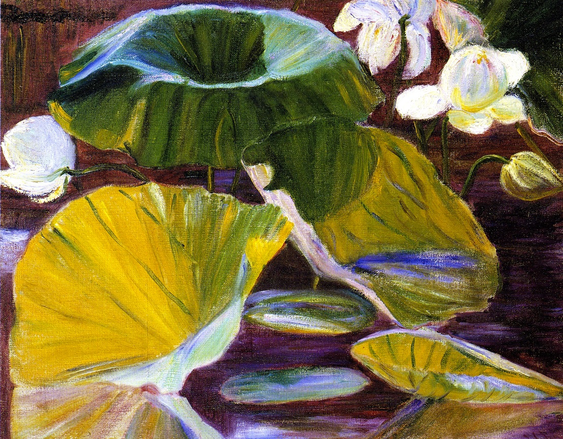 Lotus Flowers [Oya, Japan] (1900) - Lilla Cabot Perry Tablo