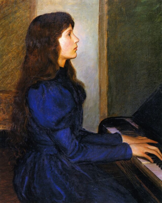 Playing by Heart (1897) - Lilla Cabot Perry Tablo