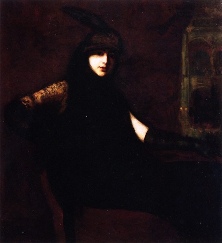 Portrait of a Lady (1910) - Lilla Cabot Perry Tablo