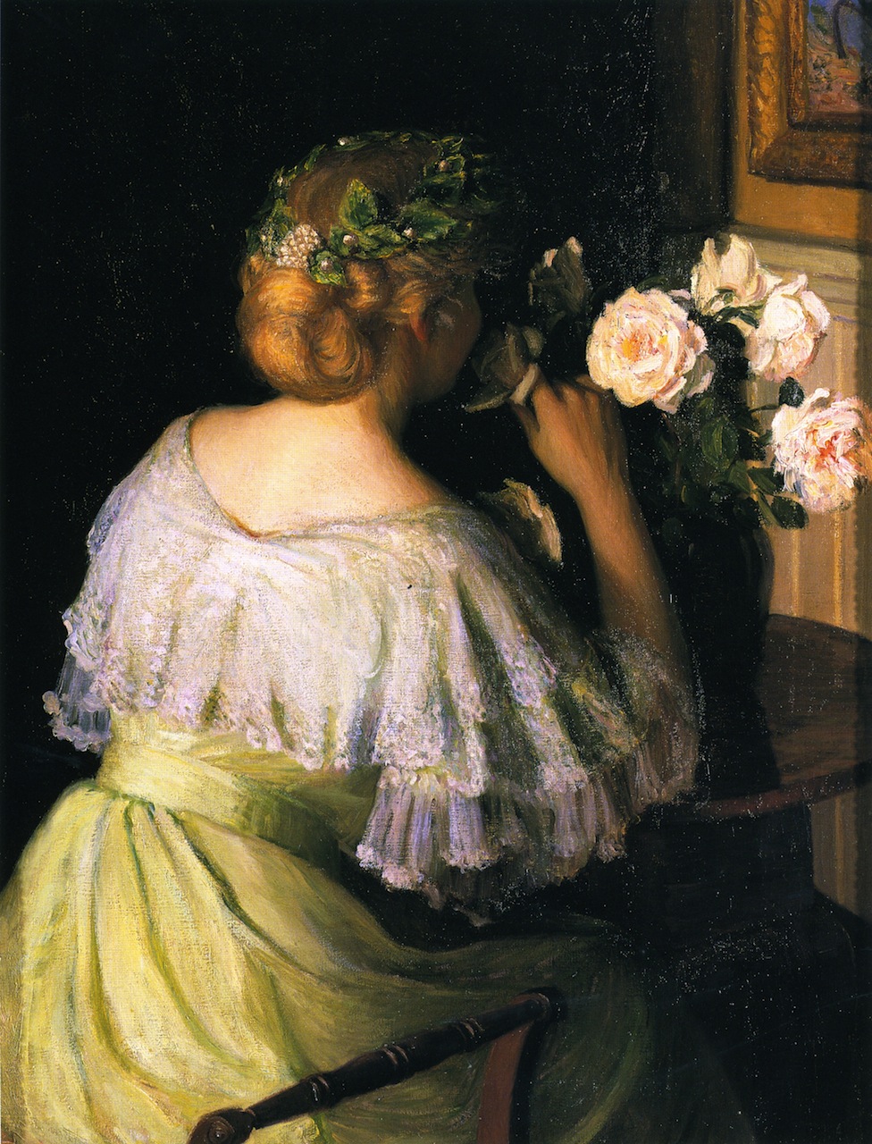 Roses (also known as The Scent of Roses) - Lilla Cabot Perry Tablo