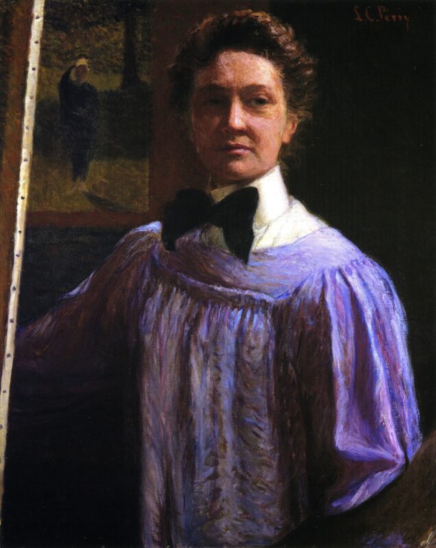 Self Portrait (1898) - Lilla Cabot Perry Tablo