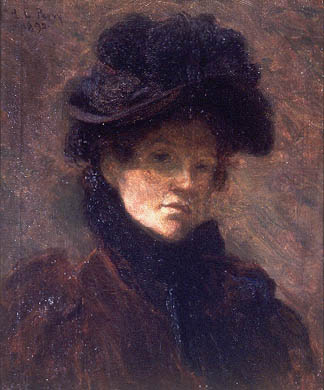 Self portrait (1892) - Lilla Cabot Perry Tablo