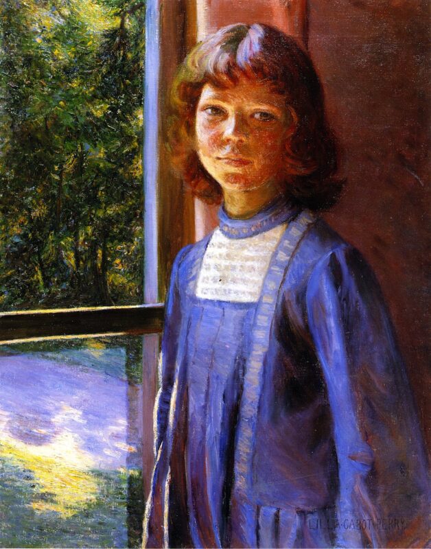 Study of LIght and Reflection (1891) - Lilla Cabot Perry Tablo