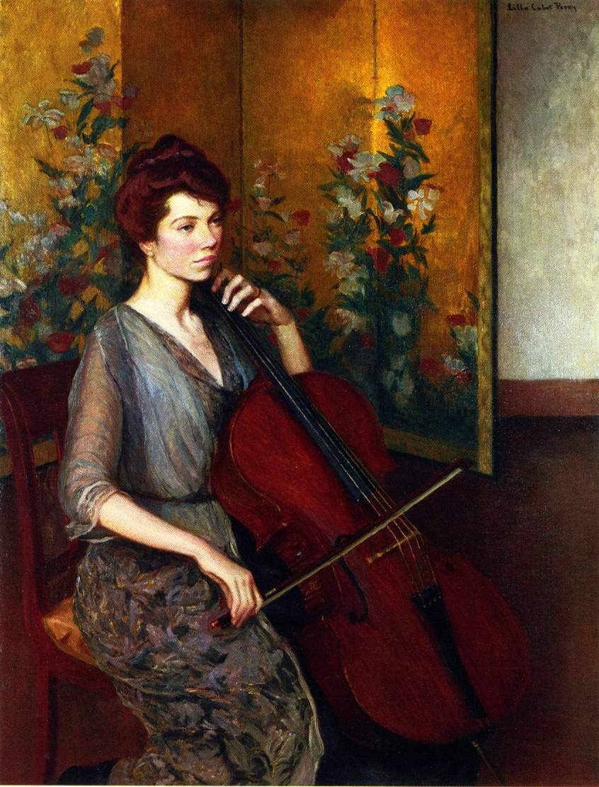 The Cellist - Lilla Cabot Perry Tablo