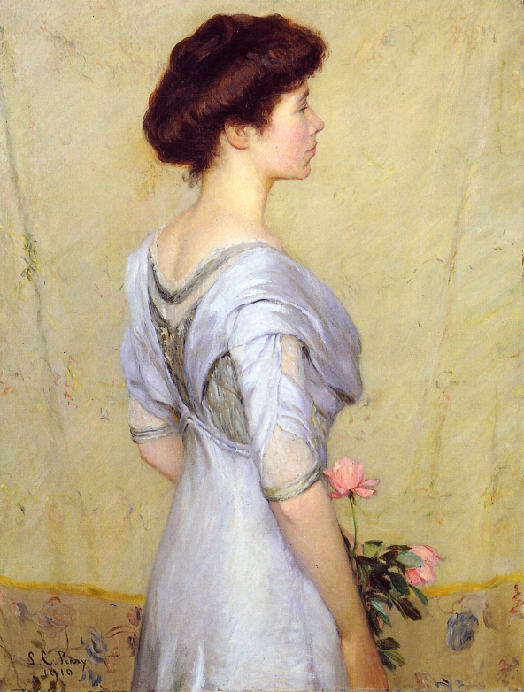 The Pink Rose (1910) - Lilla Cabot Perry Tablo