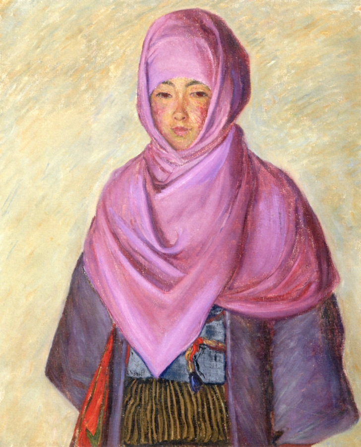 The Purple Shawl - Lilla Cabot Perry Tablo