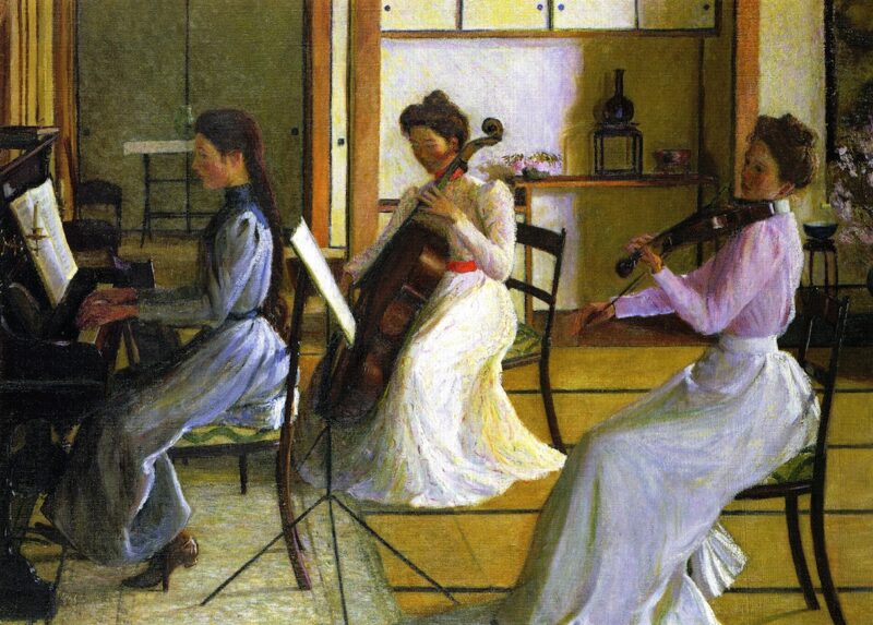 The Trio, Tokyo, Japan (1901) - Lilla Cabot Perry Tablo