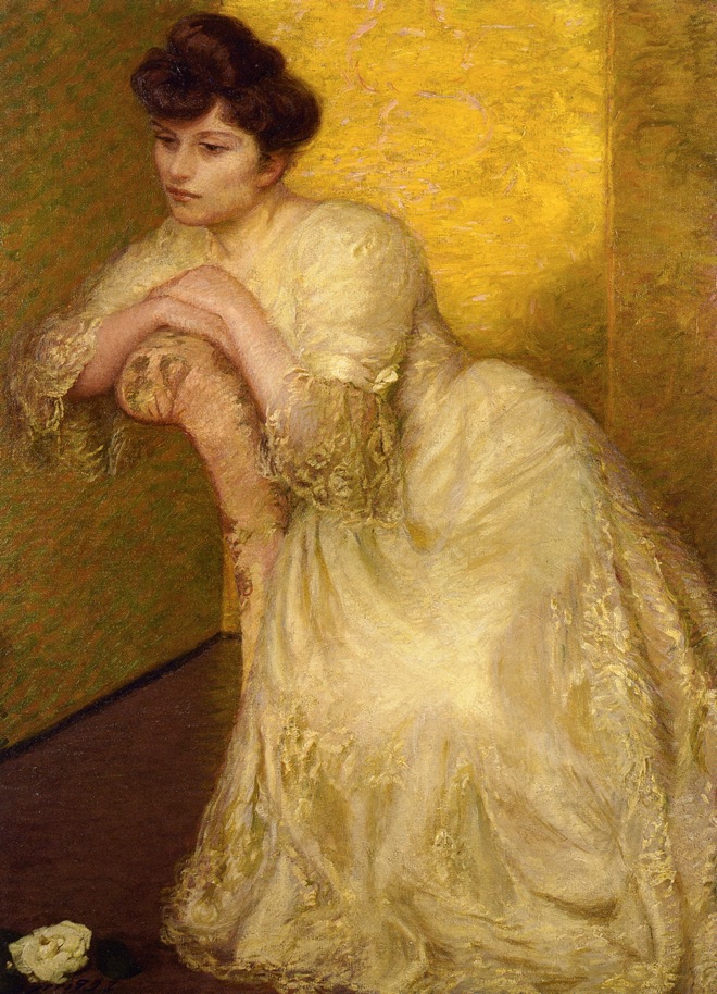 The Yellow Screen - Lilla Cabot Perry Tablo