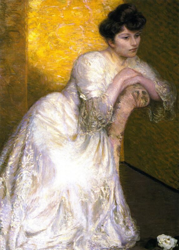 The Yellow Screen (1907) - Lilla Cabot Perry Tablo