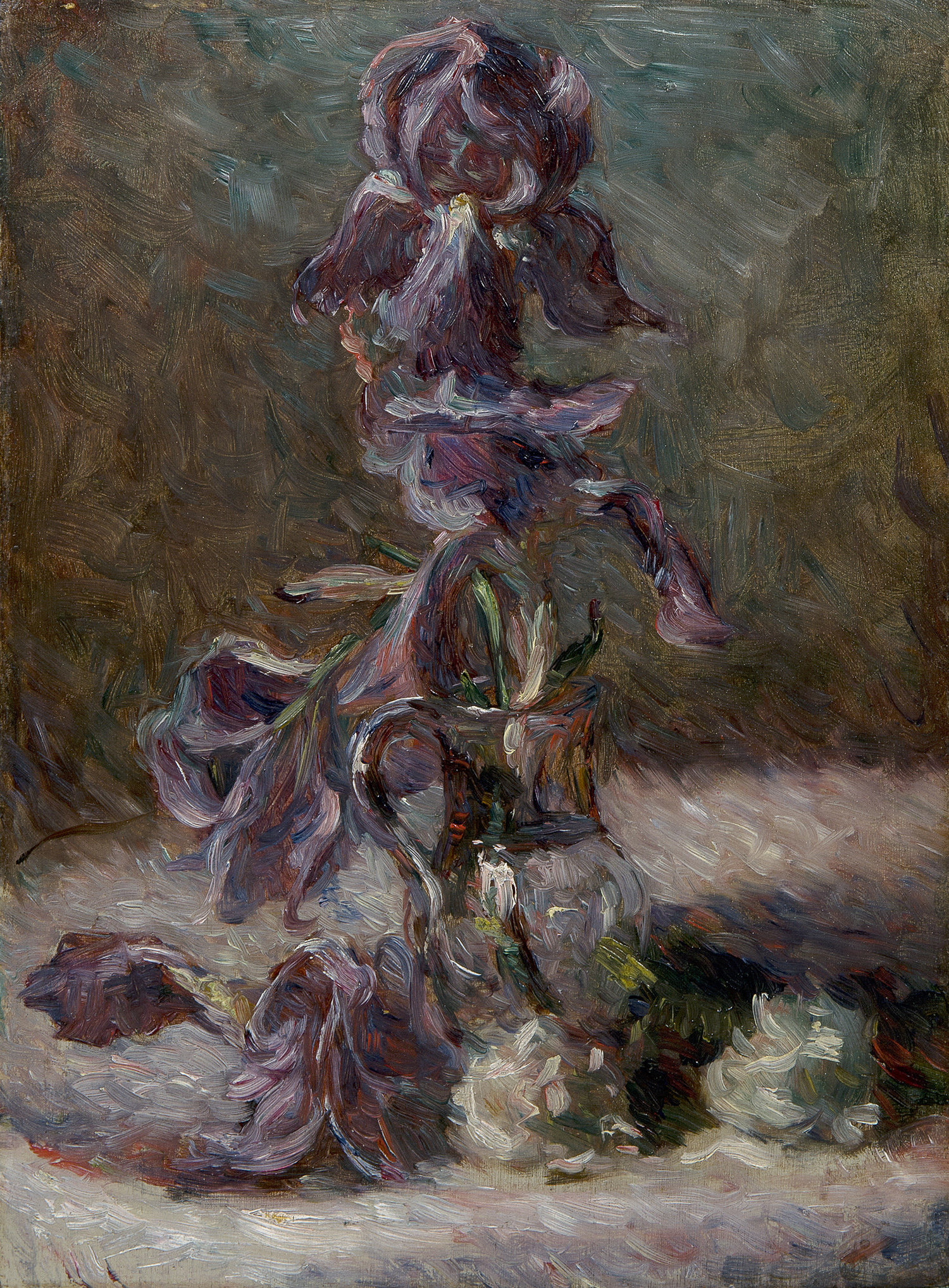 Iris in a vase (1886) - Marie Bracquemond Tablo