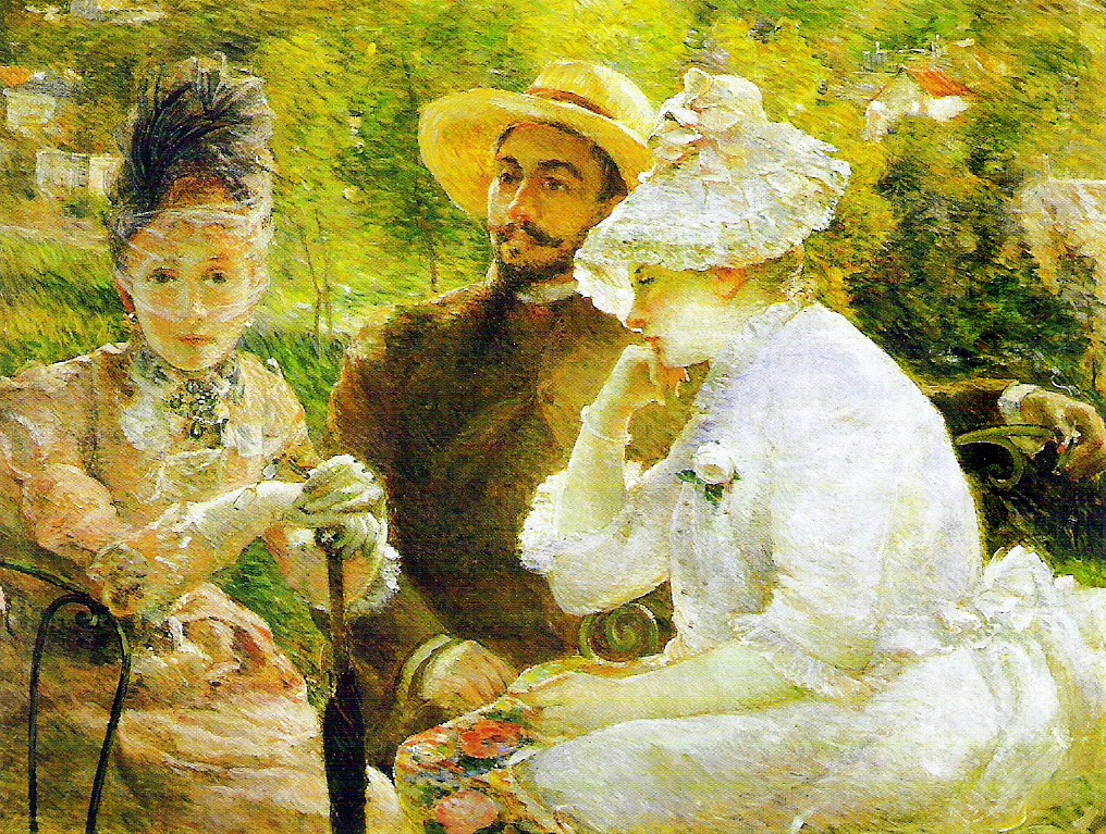 On the Terrace at Sèvres (1880) - Marie Bracquemond Tablo