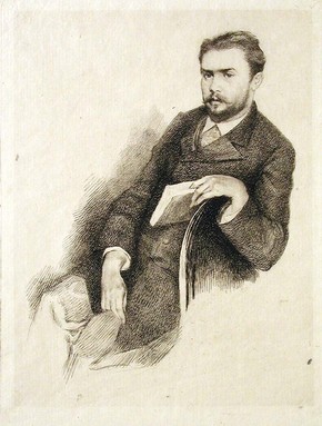 Portrait of Gustave Geffroy - Marie Bracquemond Tablo