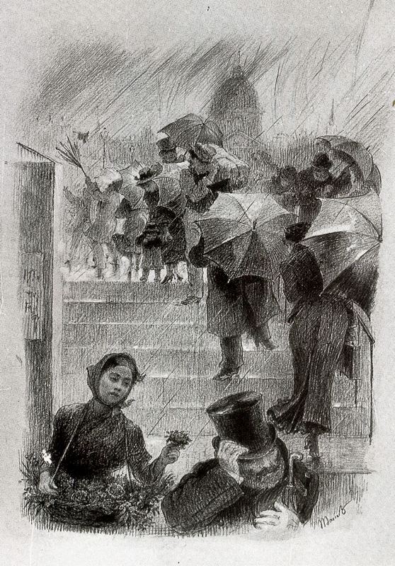 The Umbrellas - Marie Bracquemond Tablo