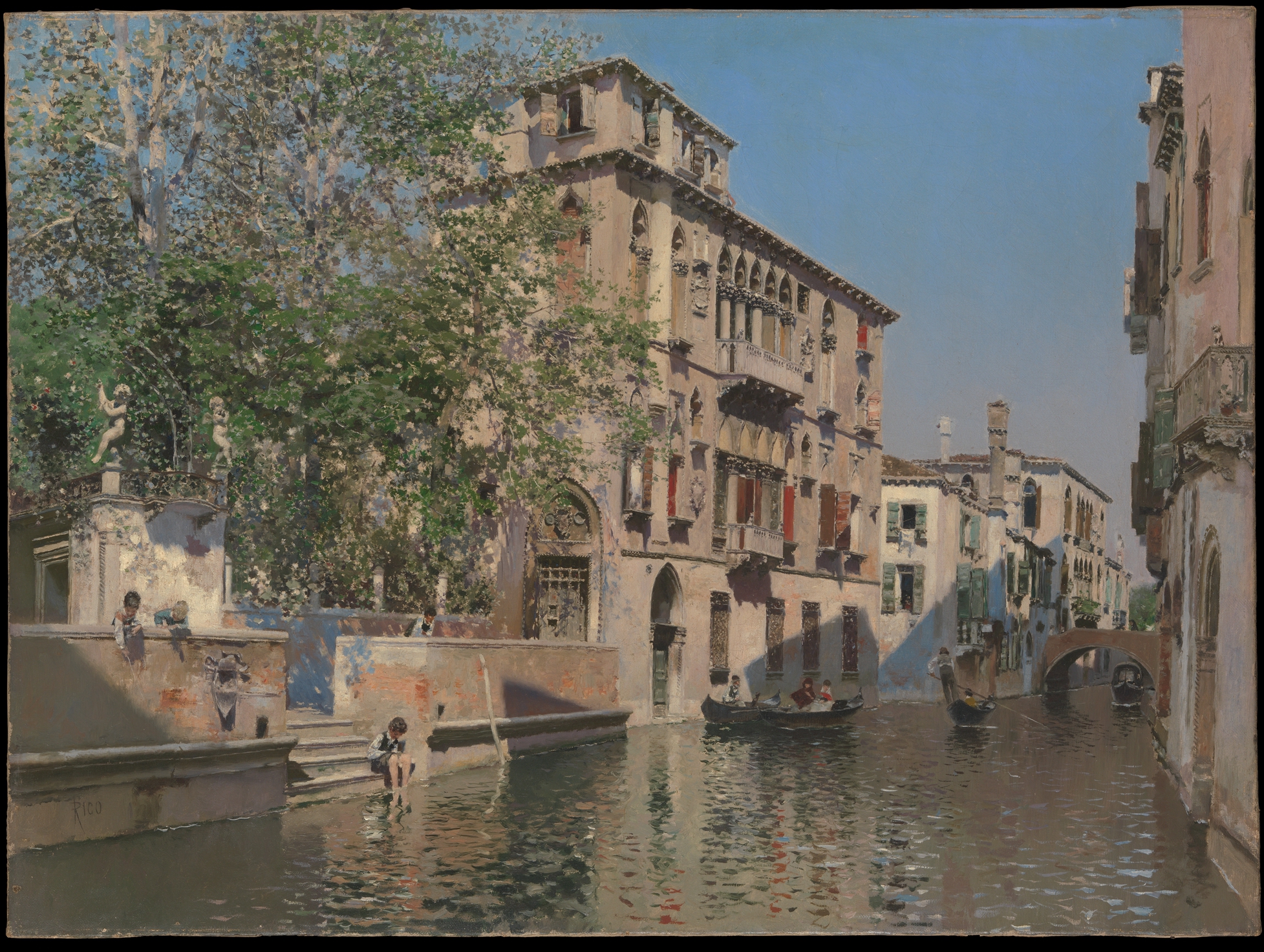 A Canal in Venice - Martín Rico y Ortega Tablo